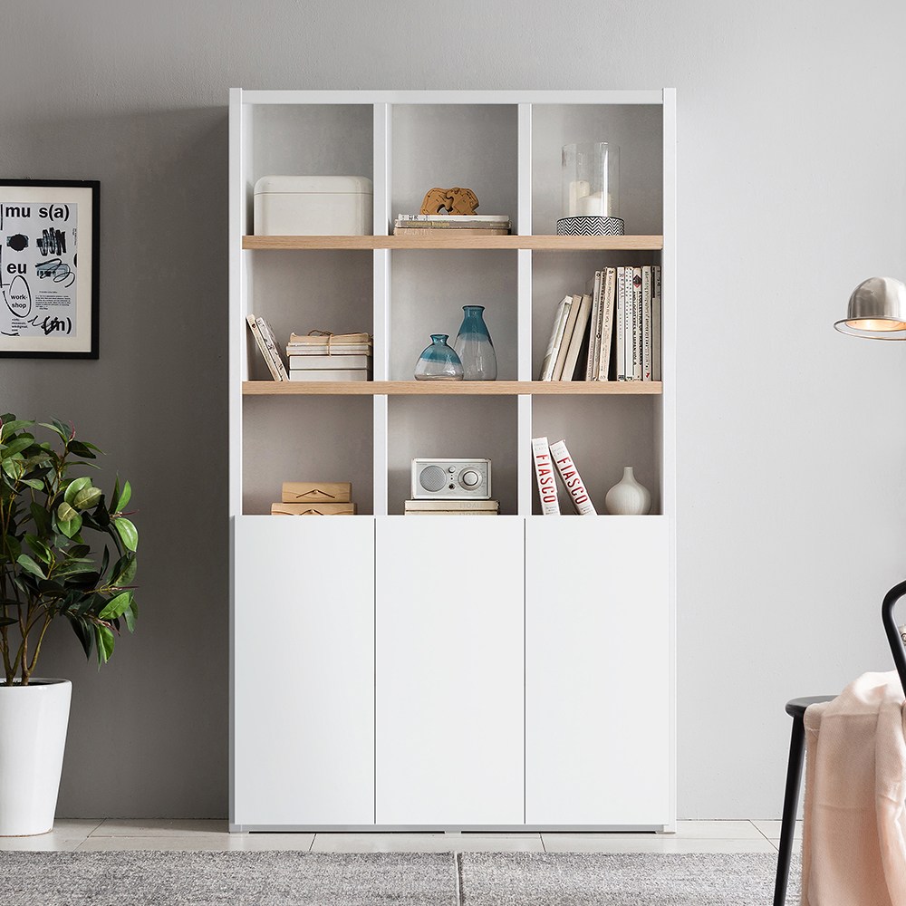 아씨방가구 심플 36T 1200 5단 도어형 책장 109,900원