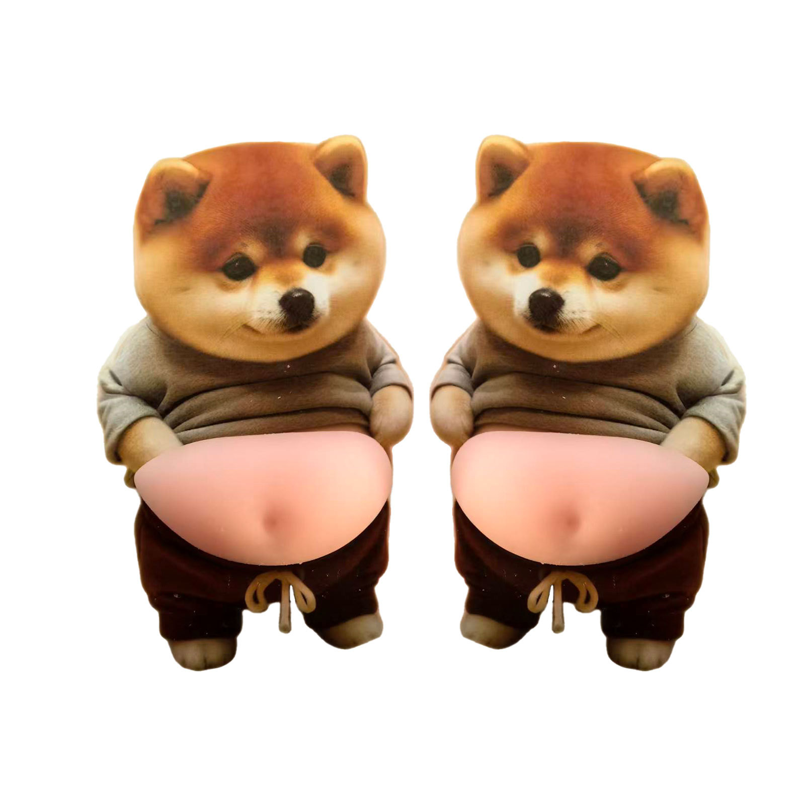 2+2강아지 시바견 고양이 뱃살 충돌방지 스티커/도어 손잡이 문콕방지 스퀴시 말랑이장난감 에어 젤리볼 슬라임 주물럭 스트레스 해소 장난감 7,900원