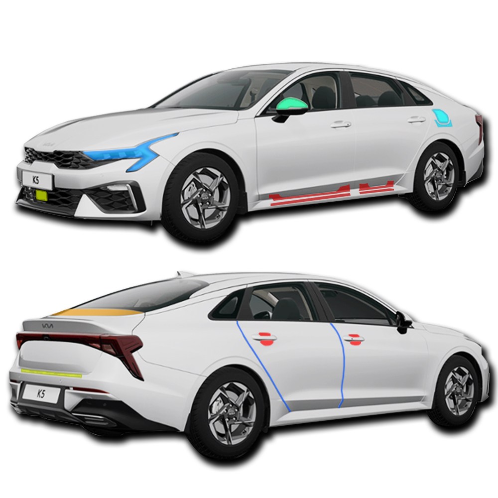 스킨엑스 K5 DL3 페이스리프트 외장필수패키지A PPF 차량보호필름 98,000원