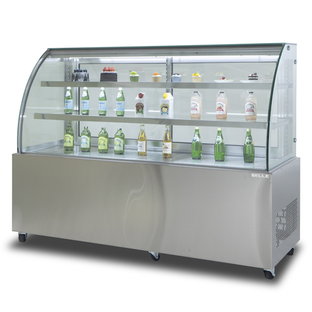 BELLE 프리미엄 쇼케이스 라운드 뒷문형 스테인리스 474L 방문설치 1,632,000원