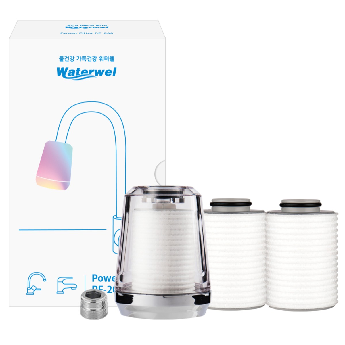 워터웰 주방 거위목용 싱크대수전 필터 6개월 세트, 거위목용 PF-200 28,800원