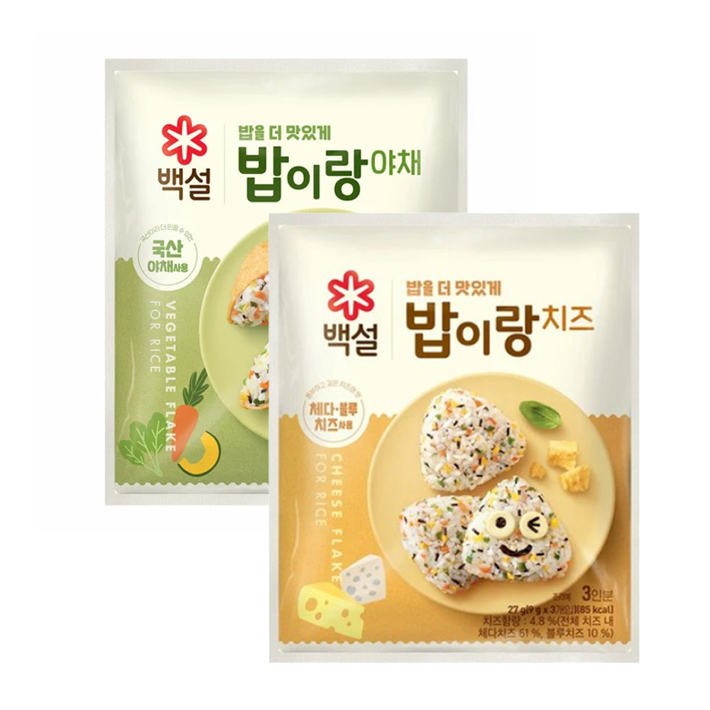 [CJ]백설 밥이랑 야채27g + 치즈27g, 6개 14,700원