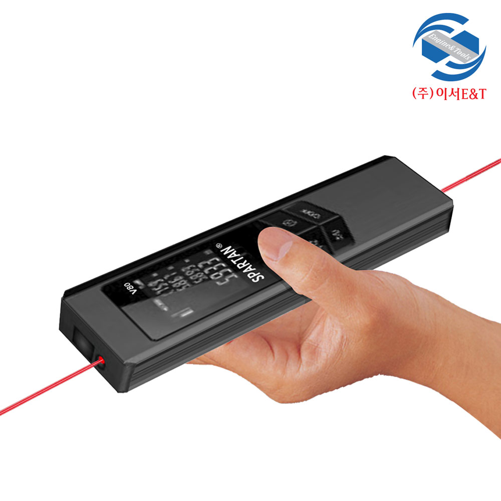 스파르탄 양방향 레이저 거리측정기 80m 초경량 충전식 블랙 레드 V80 105,000원