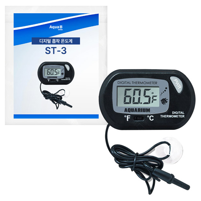 아쿠아비 수족관 디지털 흡착 온도계 ST-3 5,400원