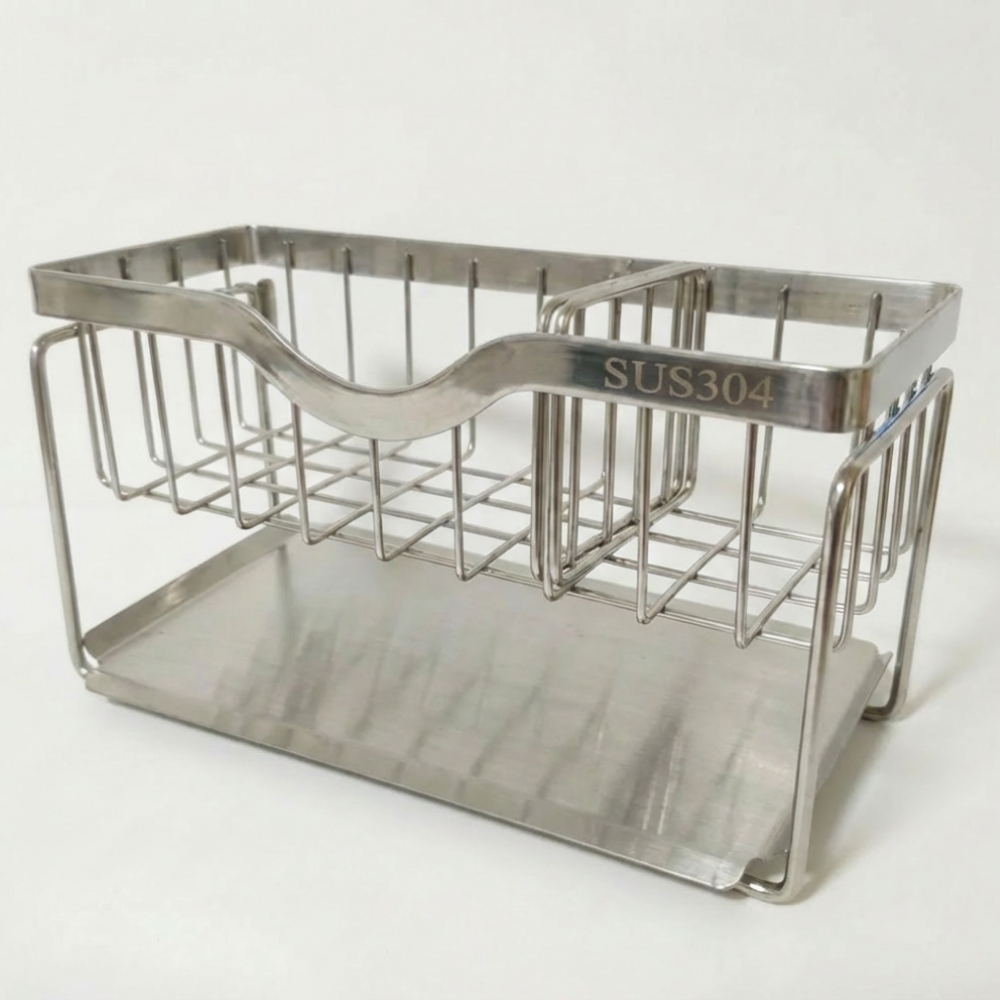 길상마켓 304 스테인리스 주방 싱크대 자연 물빠짐 수세미 거치대 12,900원