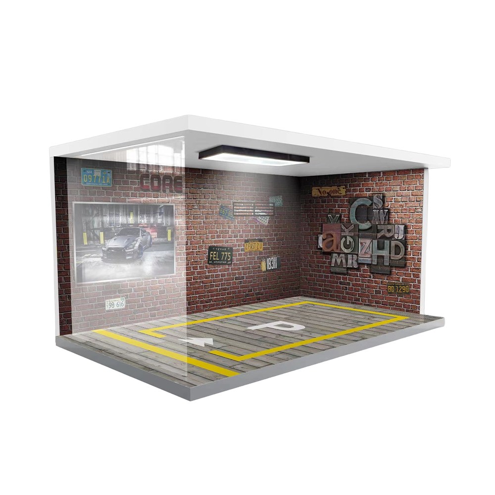 다이캐스트 1:24 LED 주차장 전시 아크릴 케이스 투명 조명 간편조립 24,800원