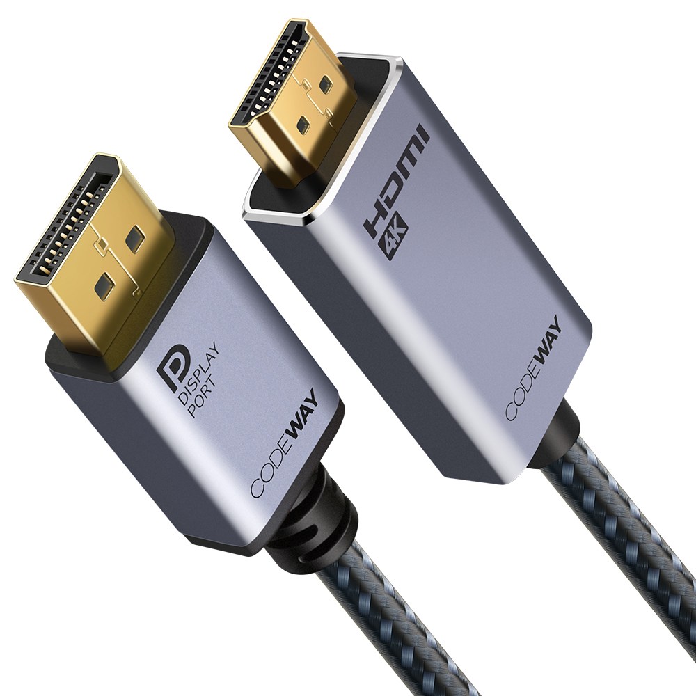 코드웨이 dp to hdmi 2.0 케이블, 1개, 1m 12,800원