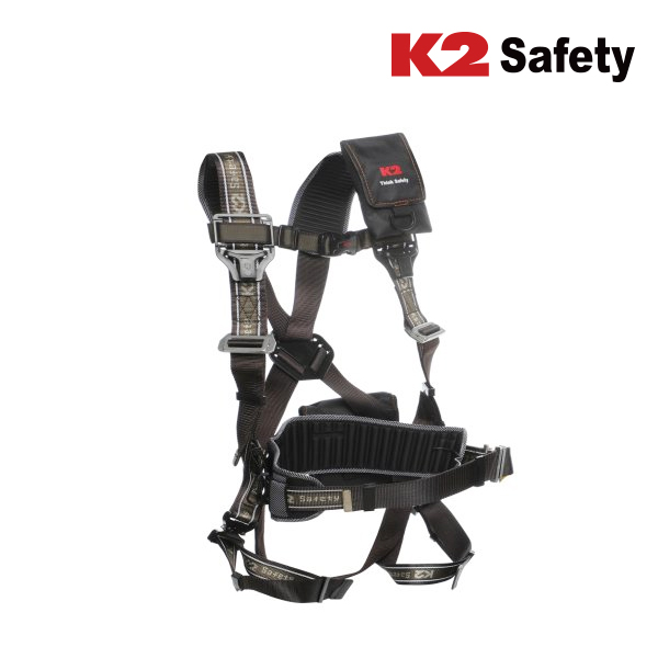 K2 세이프티 전체식 안전벨트 안전대 안전그네 싱글엘라 브라운색상 KCS안전인증필 160,000원
