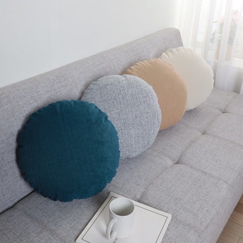 [조브라운] 발수 패브릭 동그란 원형 등받이 쿠션, 베이지 32,900원