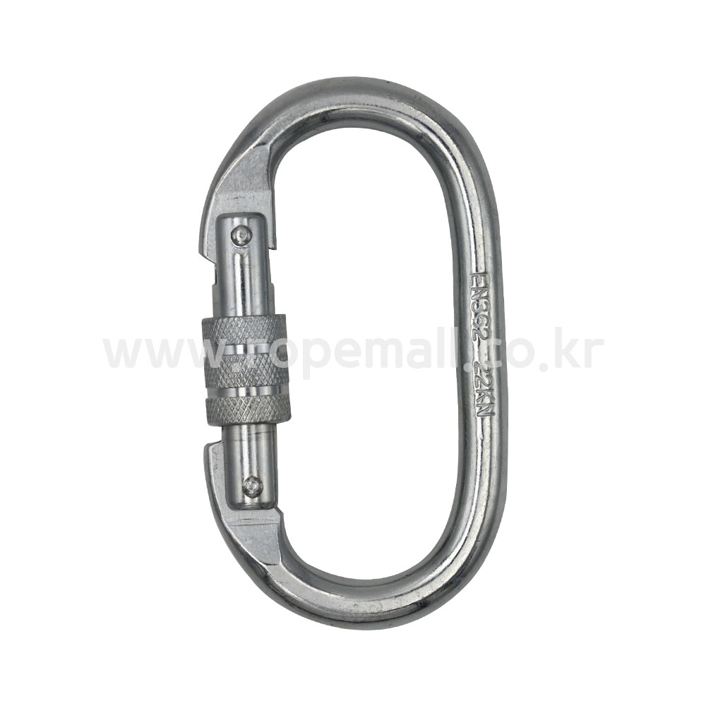 강철 카라비너 잠금비너 500kg 고하중 안전비너 산업용 자일용 등산고리 캠핑고리 4,700원