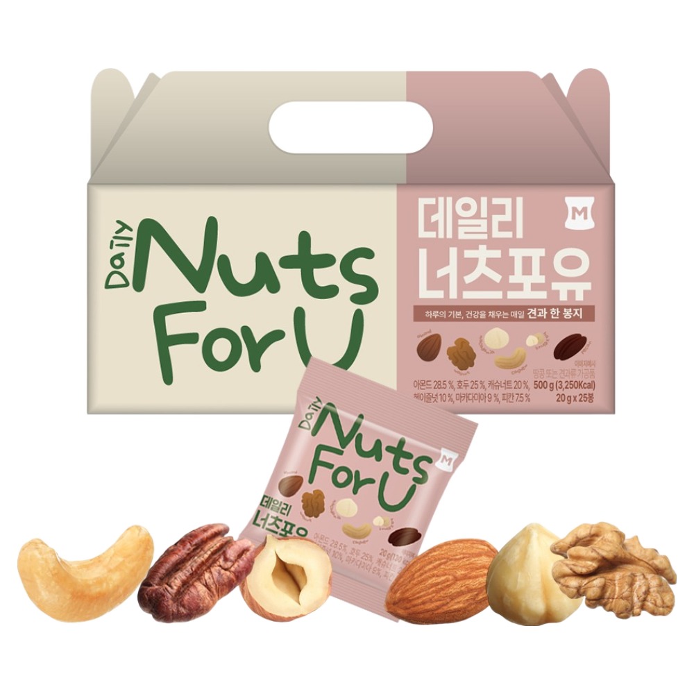 머거본 데일리 너츠포유 믹스넛, 500g, 1개 19,500원