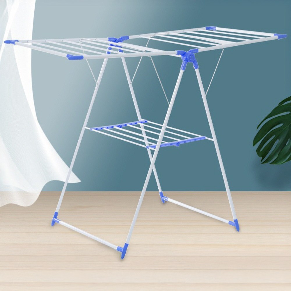 [리퍼상품] FOOI 가볍고 튼튼한 2단 대형 접이식 빨래건조대 133cm 5시건 당일출고, 그레이 (리퍼) 17,700원