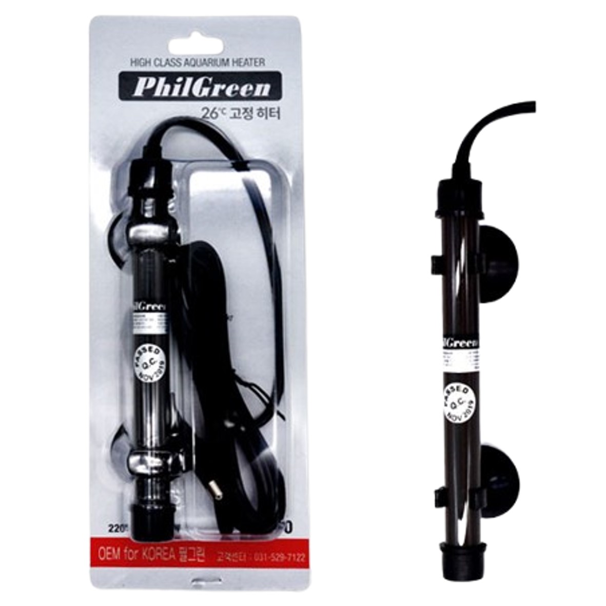 필그린 26도 고정형 히터 PHF-60 (60w) 거북이어항 7,500원