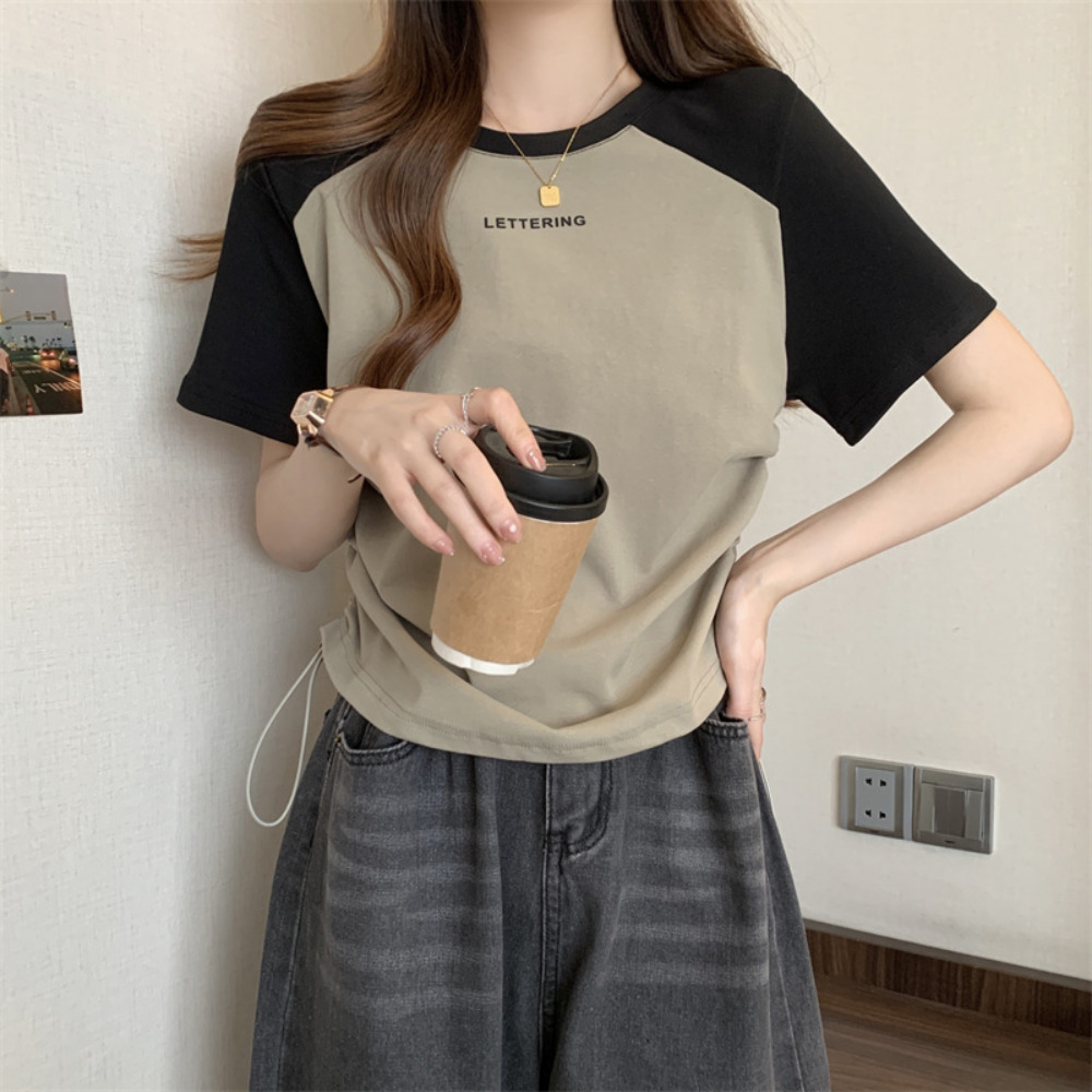 하모니아 여름용 스트레이트 숄더 밴딩 티셔츠 14,800원