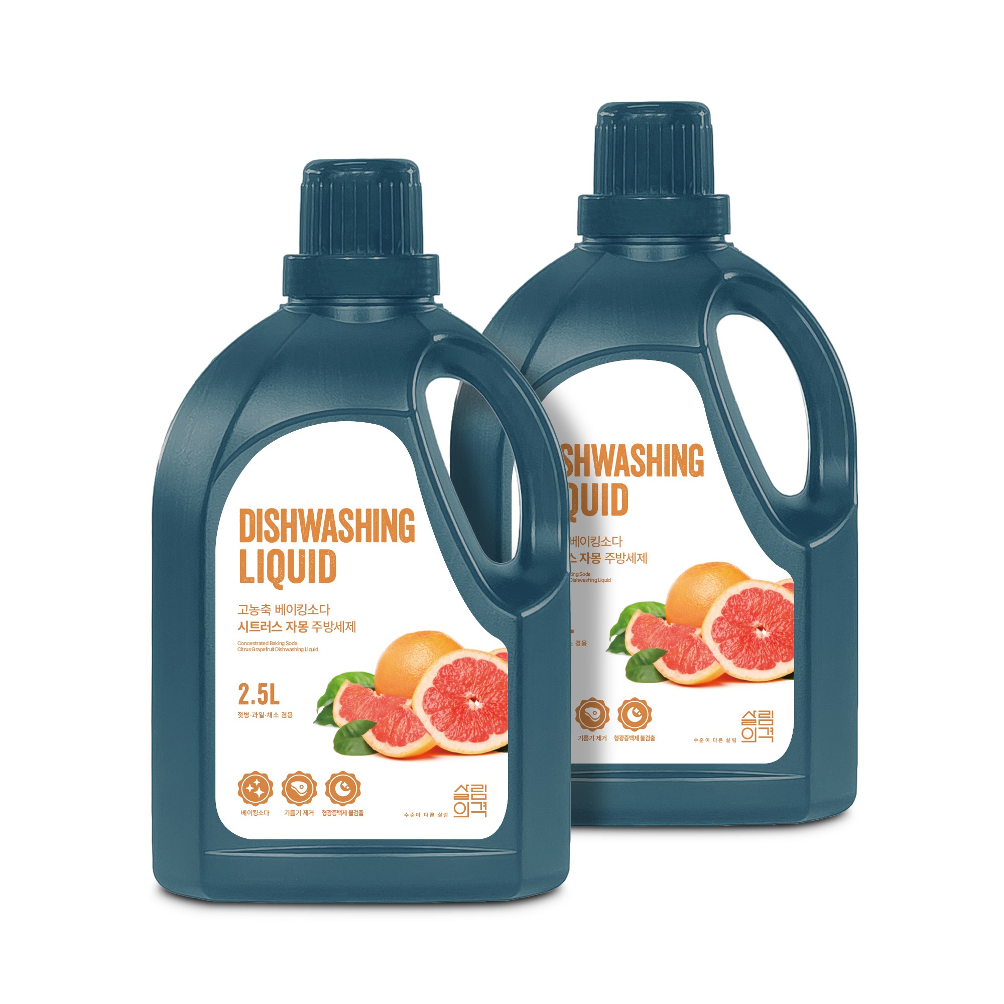 살림의격 고농축 베이킹소다 시트러스 자몽 주방세제 2.5L * 2개입, 2개, 2.5L 13,900원