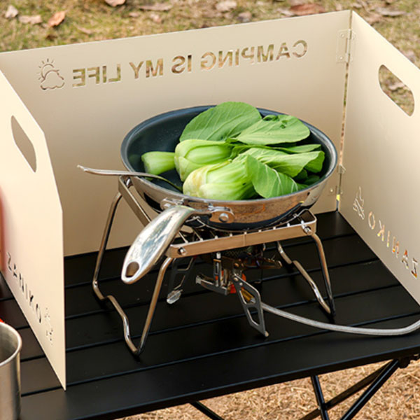 신형3단 휴대용 접이식 가스 버너 가스렌지 바람막이 취사 감성 엔틱 캠핑 불 부르스타 가림막 가리개 기름튐방지 9,880원