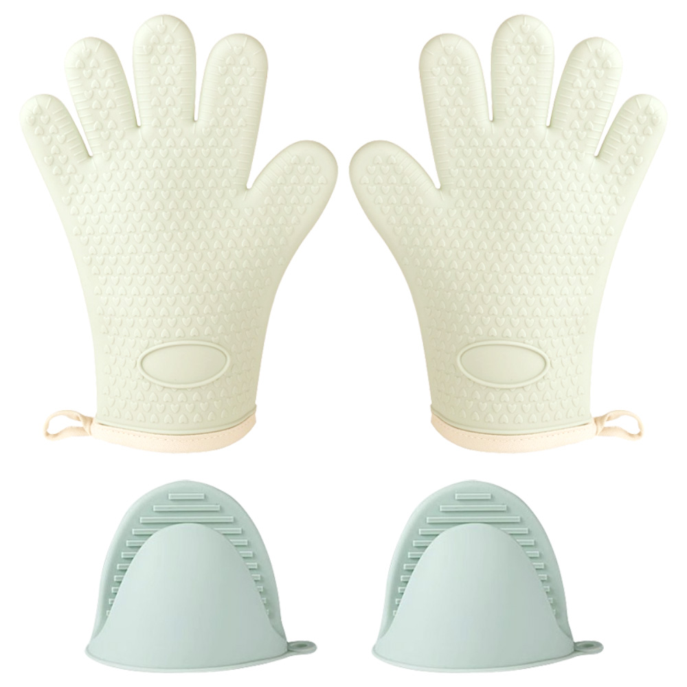 투데이리빙 2종 세트 실리콘 오븐 장갑 + 냄비 손잡이 내열 주방 용품 양손 착용 8,400원