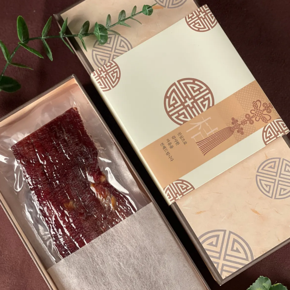 한자연 명인 수제 소고기 육포 선물세트 살구색 보자기 포장, 2박스, 600g 335,900원