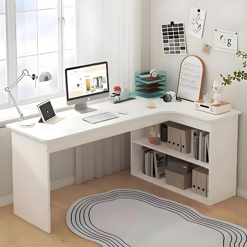 FONOW 컴퓨터책상 대형 L자 코너형 게임 사무용 멀티 테이블 수납형 책상 학습 책상 게이밍책상 54,900원