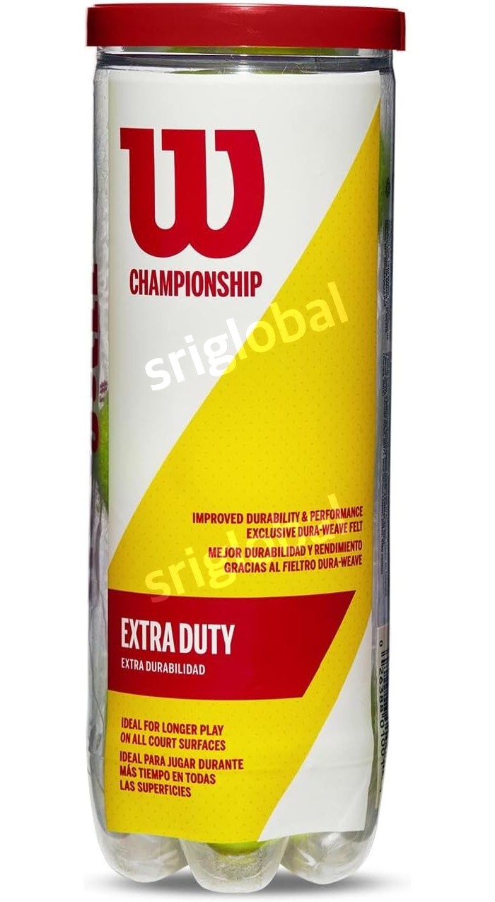 윌슨 하드 테니스공 챔피언십 엑스트라 듀티 36구 12캔 1박스 105,000원