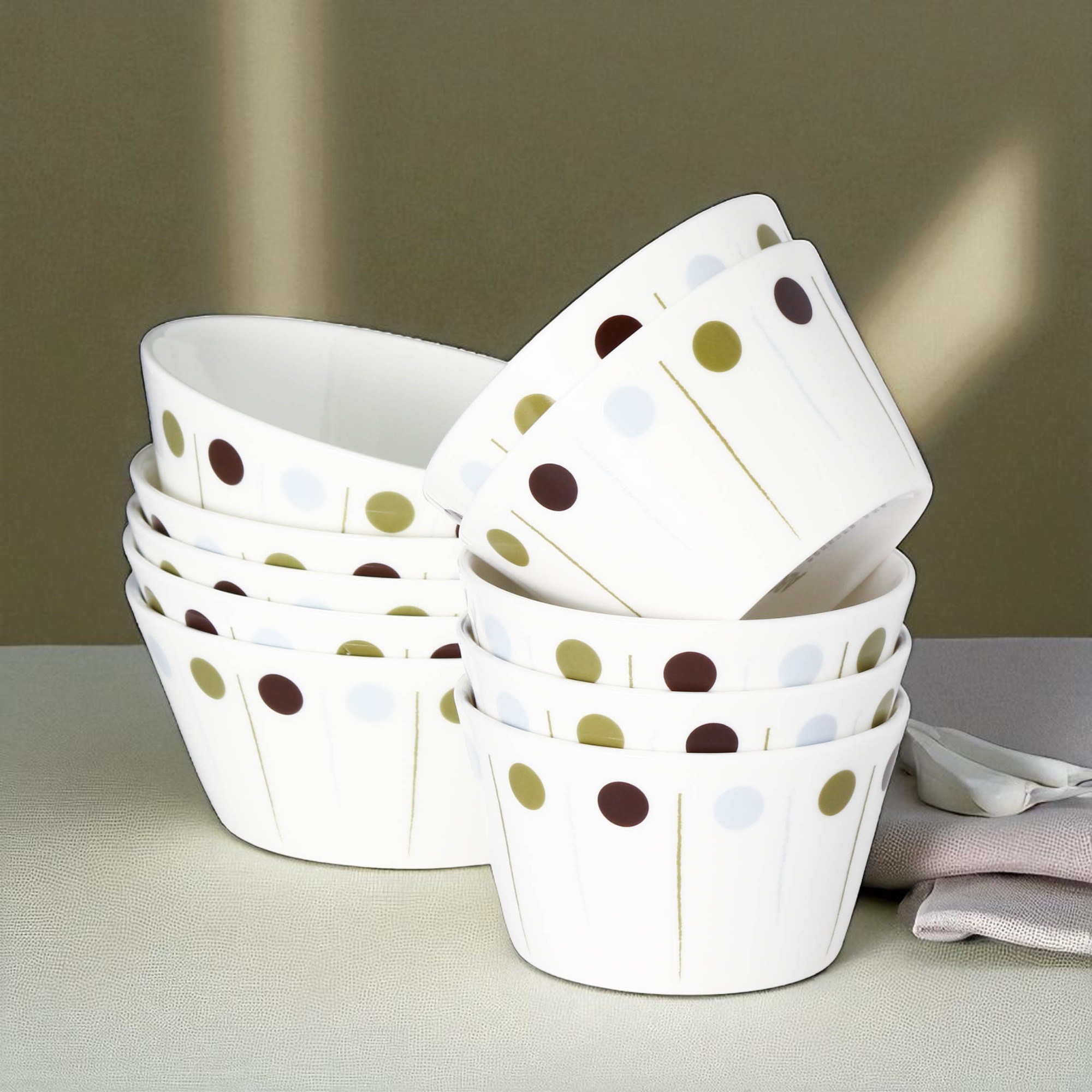 어바웃리빙 올리브 본차이나, 공기, 대접, 5세트 60,100원