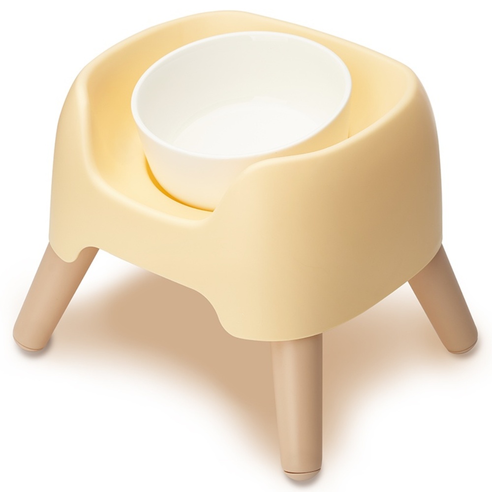 슈퍼펫 강아지밥그릇 고양이식탁 물그릇 3단 높이조절 커브 도자기 1구 식탁세트 14,900원