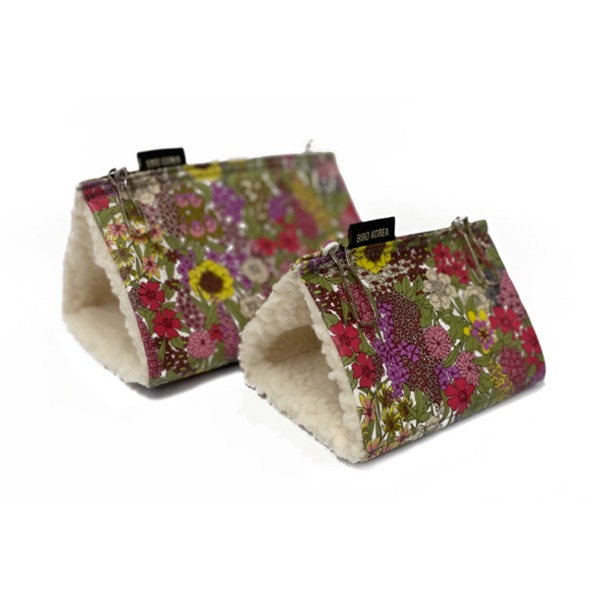 플로럴 정원 앵무새 삼각 침대 유리 모란 코뉴어 포치, 1개 12,000원