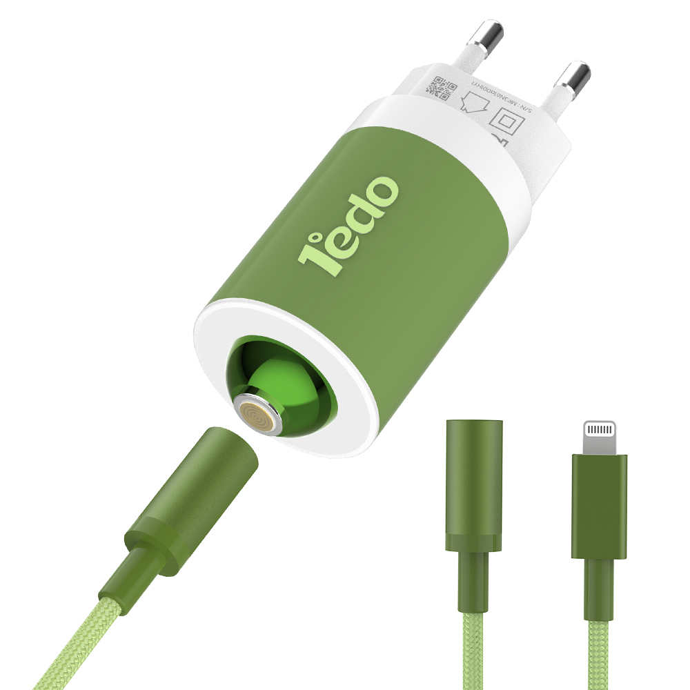 1edo GaN 65W PD PPS 마그네틱 고속 충전기+ C타입 5A/1.8M 케이블, 그린, 1세트 38,750원