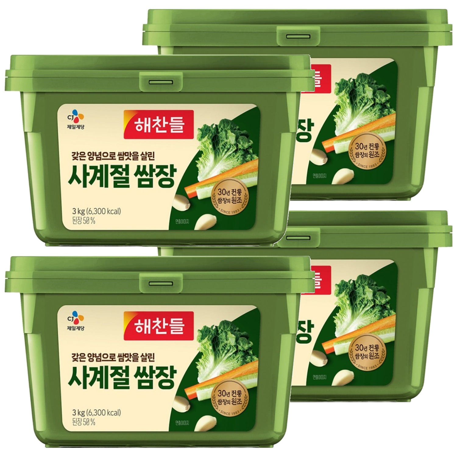 해찬들 사계절 쌈장, 3kg, 4개 41,480원