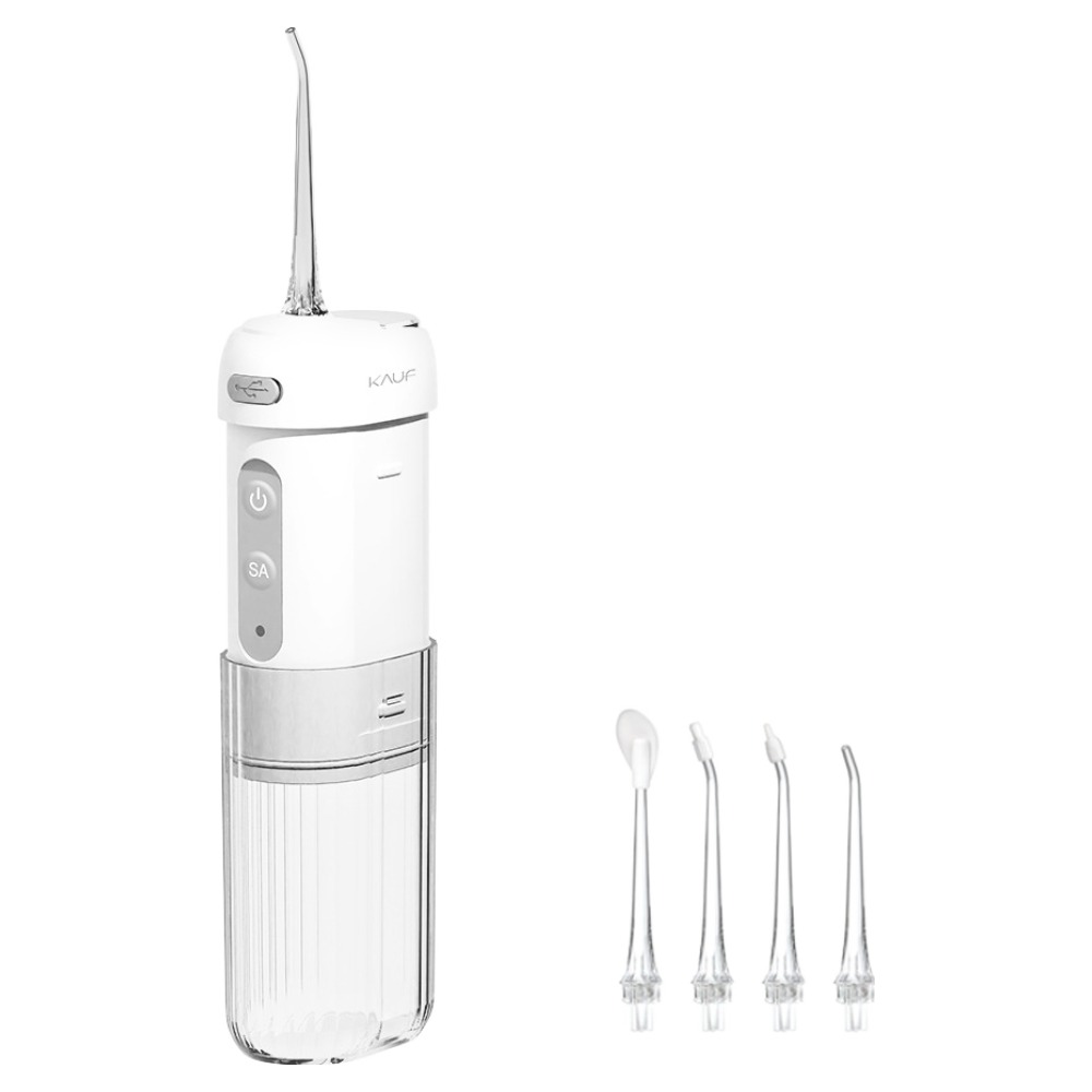 카프 방수 휴대용 구강세정기 + 노즐 4종 세트, 화이트, KF-DC01 29,900원