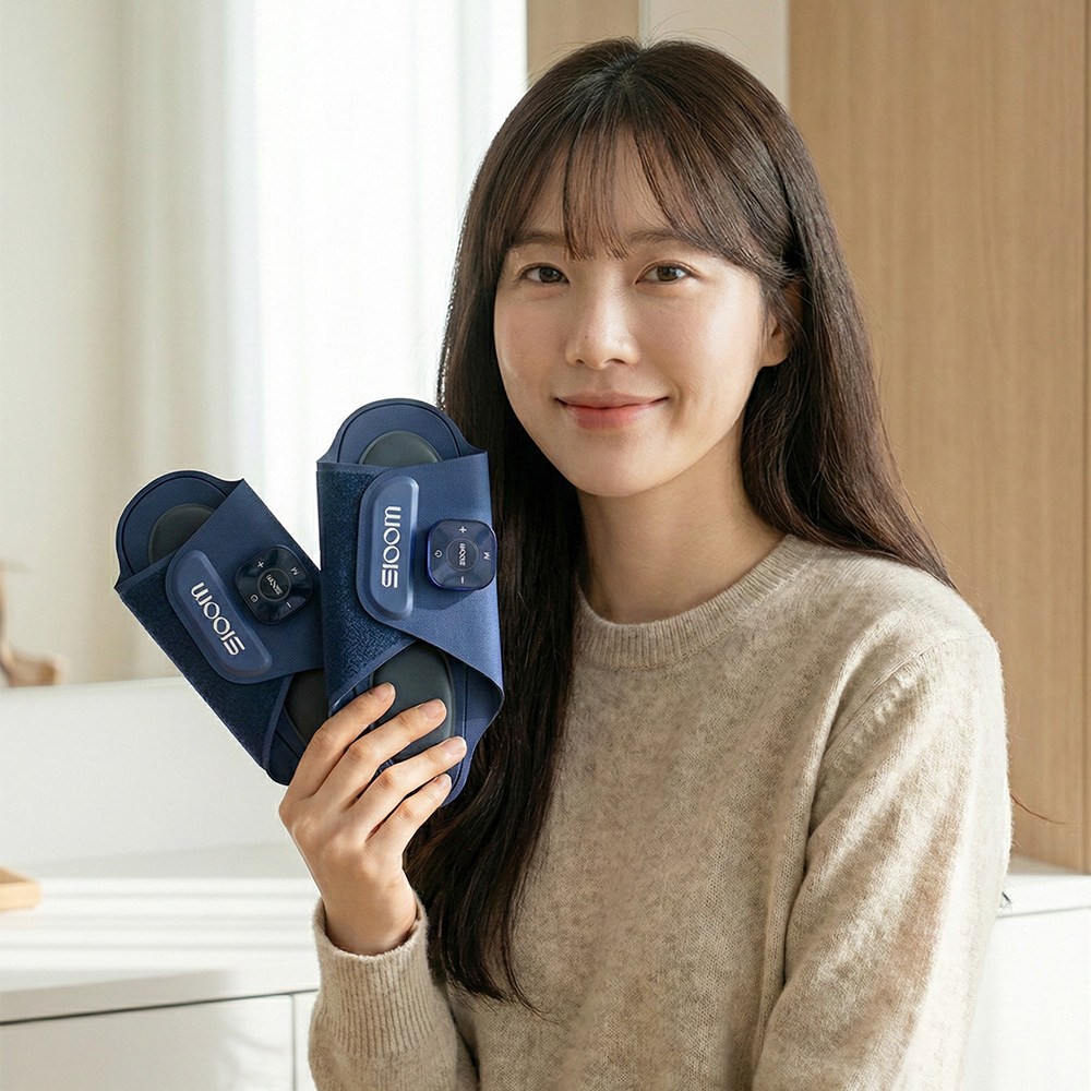 [슬룸 정품] 슬룸 발편한케어 EMS 저주파 발 마사지기 안마기, 1개, 단일색상, SL25EQ02 99,900원