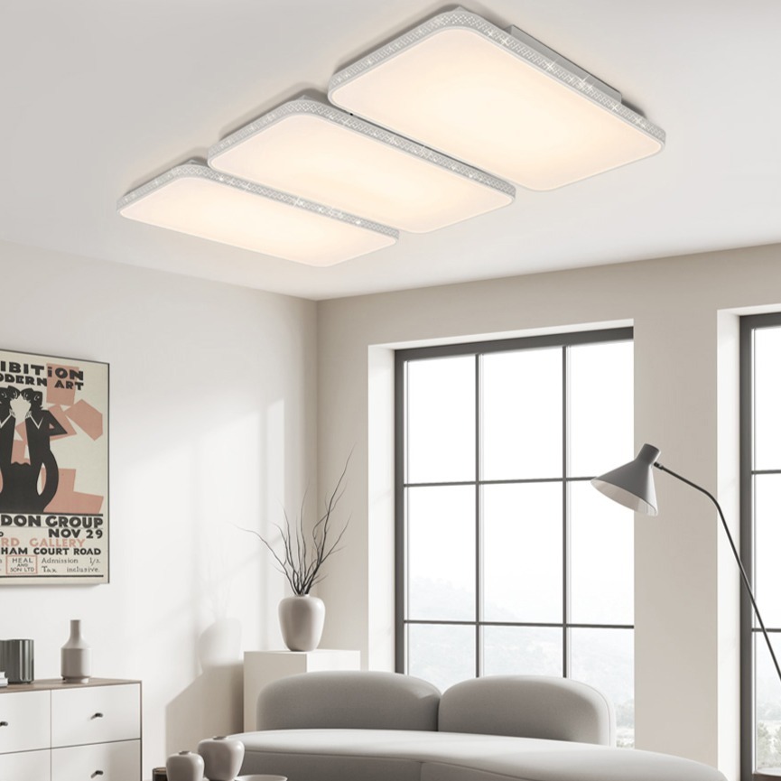 원하 LED 사우디 거실 천장 조명 삼색변환, 리모컨 200W 밝기조절 플리커프리, 화이트 174,700원