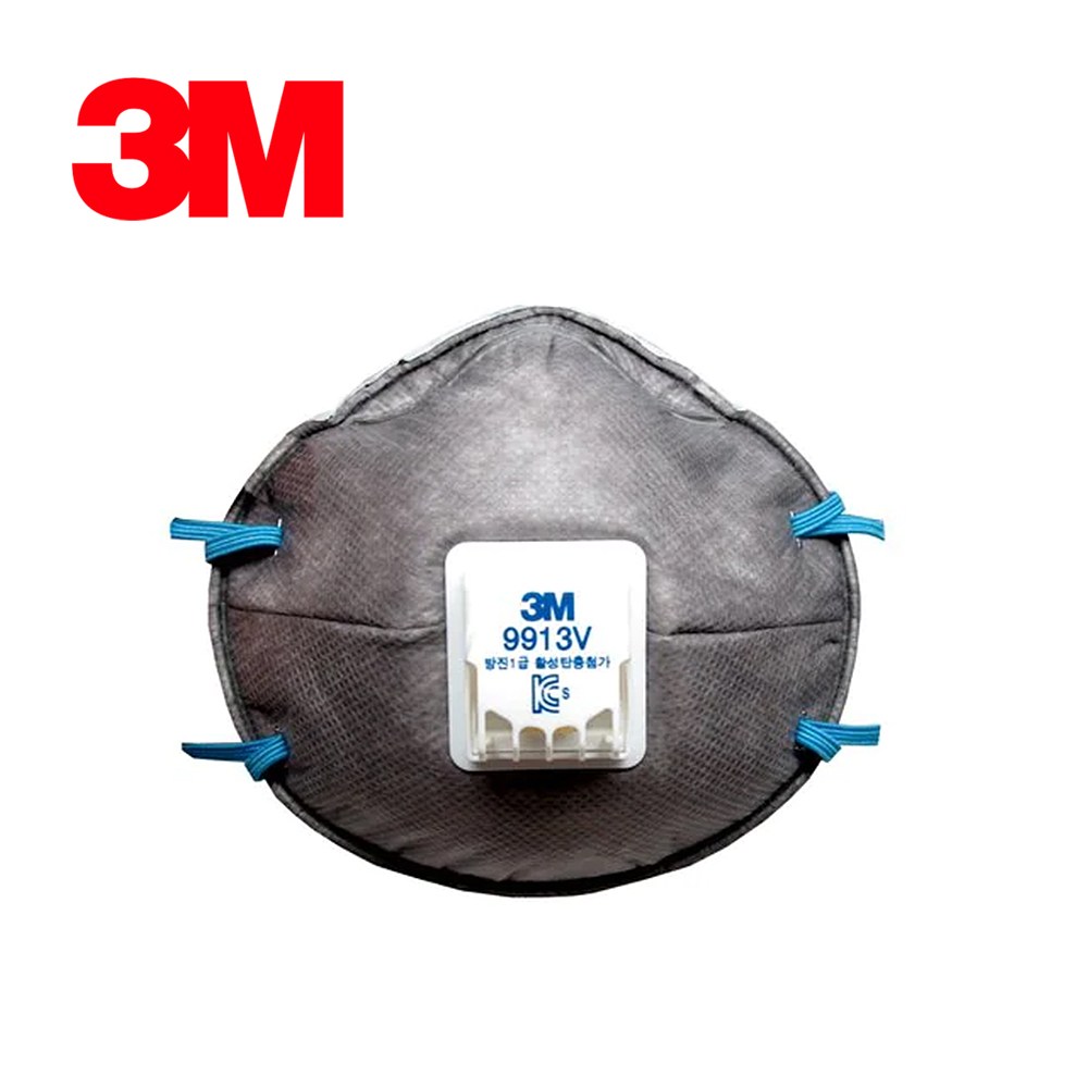 3M 9913V 1급방진마스크 냄새제거 악취제거 활성탄층 배기밸브 산업용 마스크 24,800원