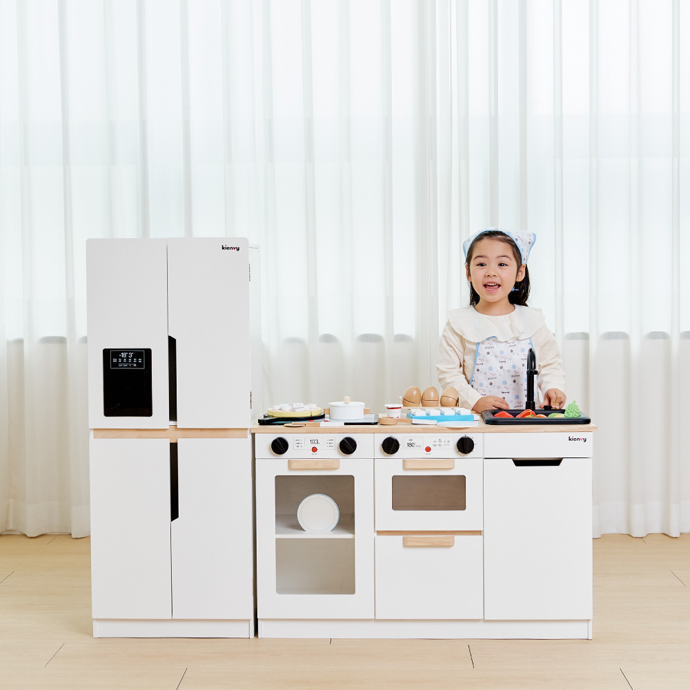 키앤비 물나오는 모더닉 원목 주방놀이 세트(옐로우) 238,000원