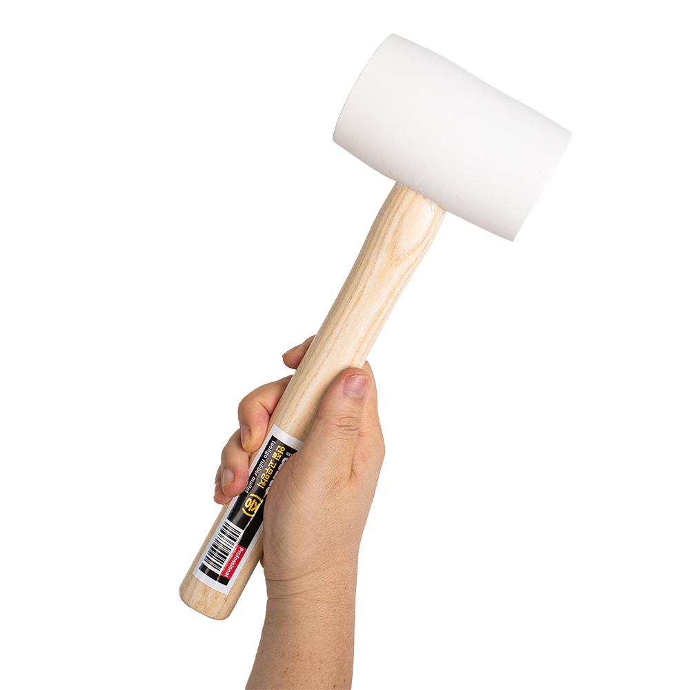 툴리고 탄성 좋은 고무 망치 중형 타일 목공 작업용, 1개 12,500원