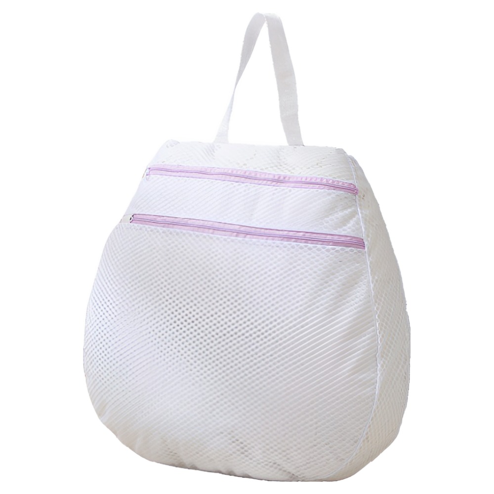 로이홈 투포켓 메쉬 빨래 세탁망 물방울 가방 특대형(60 x 60 x 10 cm) 5,900원
