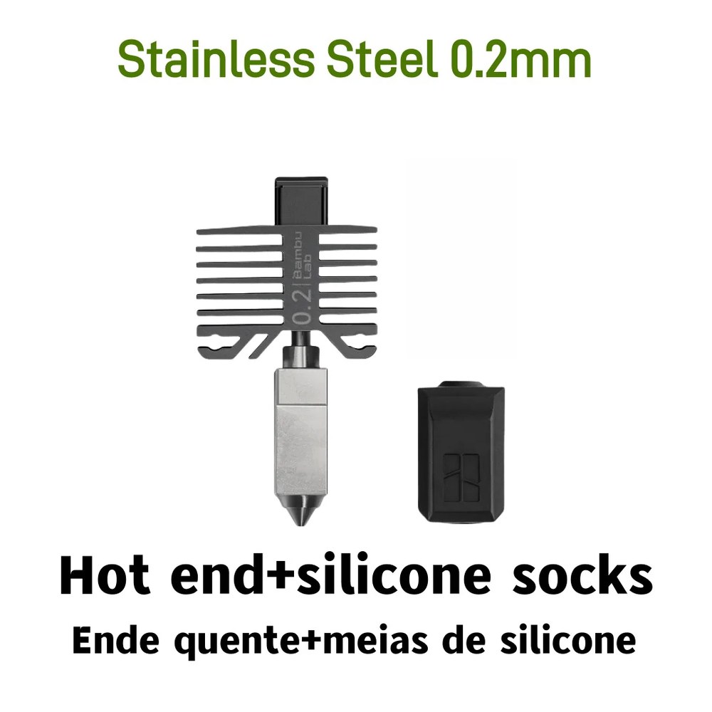 밤부 X1 P1 시리즈 핫엔드 키트 경화강 노즐 8mm 밤부랩 X1C X1 P1P P1S 3D 프린터 부품용 31,000원