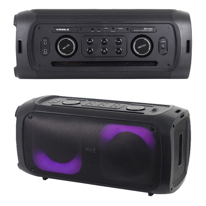 카날스BST-600 포터블 블루투스 충전식이동식앰프+스피커 300W 6.5인치 더블우퍼 321,440원