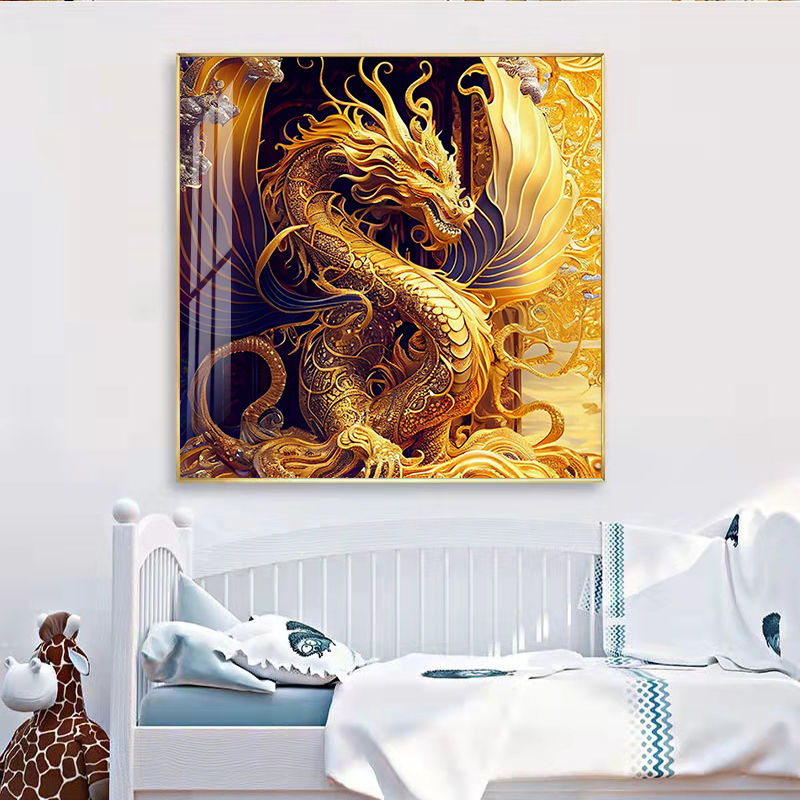 12간지/지신 취미생활 diy 세트 다이아몬드화 만화 장식화 일이뜻대로 됩니다 다이어몬드그림 보석십자수 액자 캔버스 일체형 40X40CM 60*60CM 80*80cM 18,000원