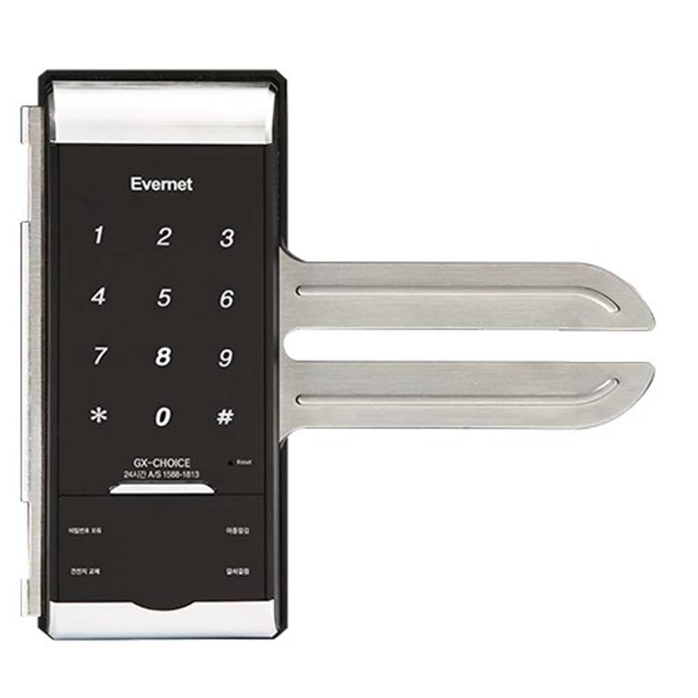 에버넷 초이스글라스S 단문 번호+카드키4 GX-CHOICE-SN 강화유리 유리문용 디지털도어락 빠른배송, GX-CHOICE, 고객직접설치 71,000원
