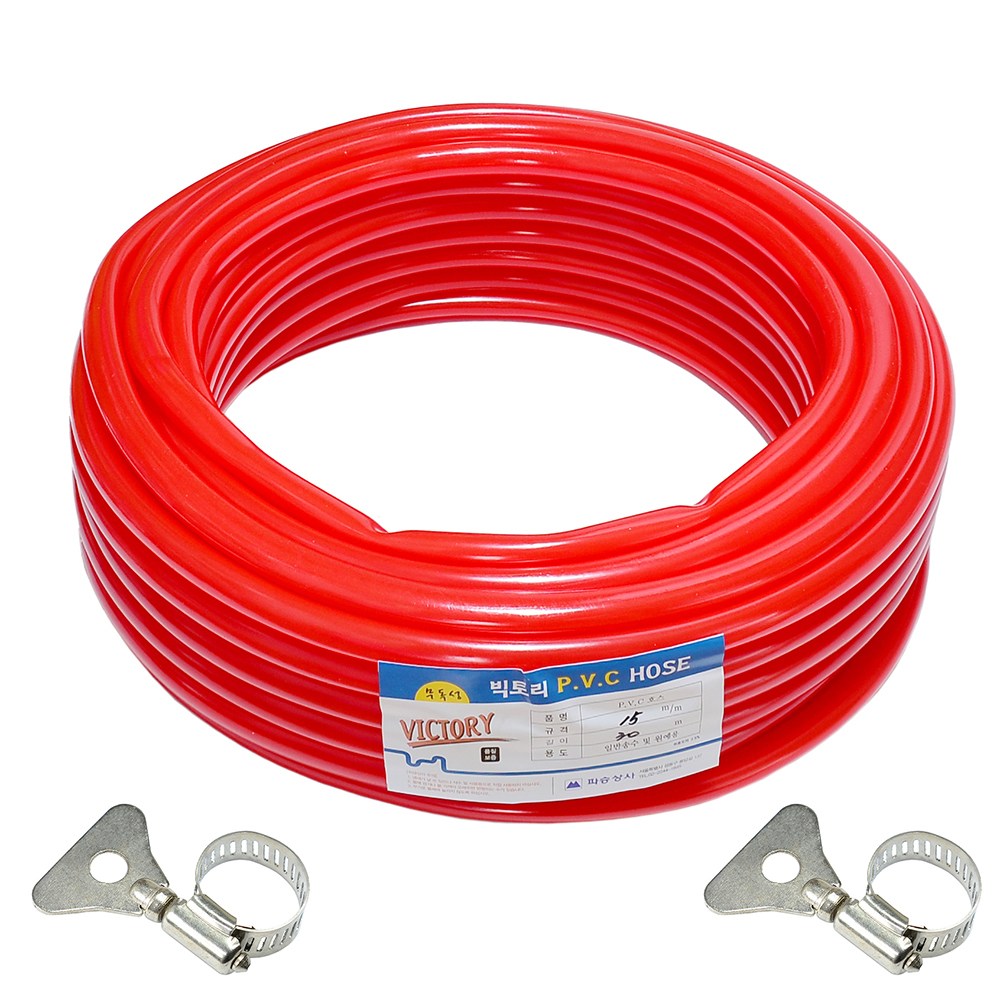 빅토리 무독성 목장호스 16mmx50M 적색 1롤/편사호스 목장호스 에어컨호스 수평호스 씽크호스 세탁기호스 57,990원