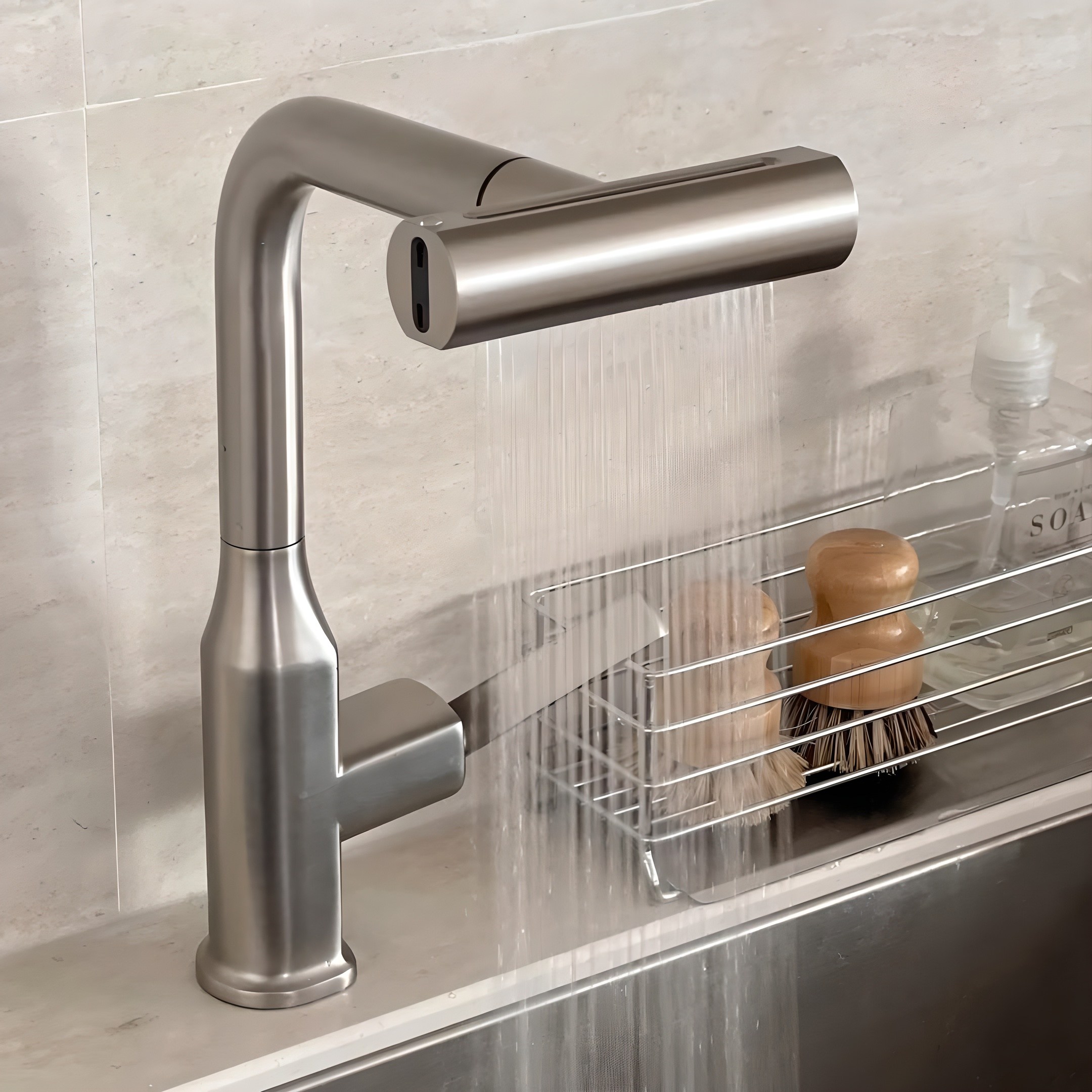 360도 엘리카 와이드 수전 폭포수 수전 거위목수전 폭포수전 주방수전, 1개 137,900원