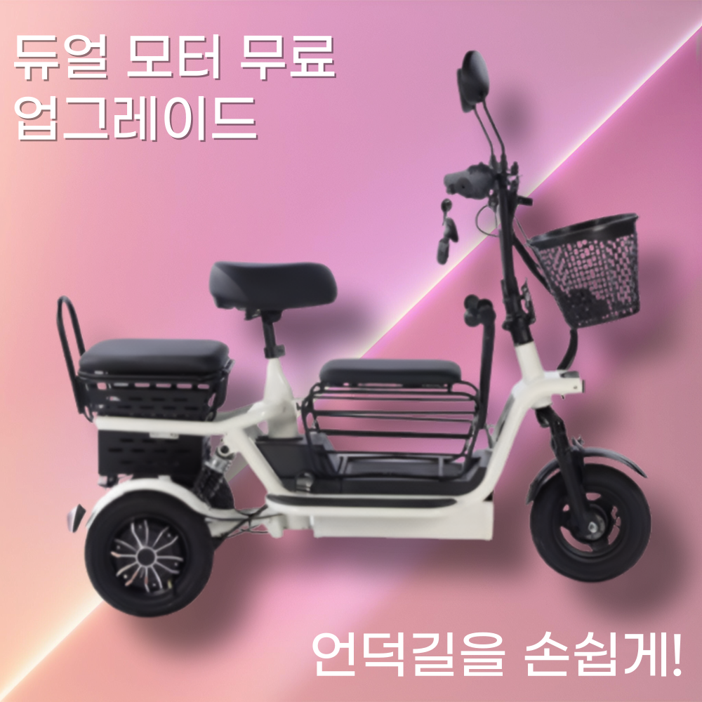 쇼넷 삼륜전기자전거 세발 접이식 어르신 전동 3륜 출퇴근 마실용 전동스쿠터 여성 660,000원