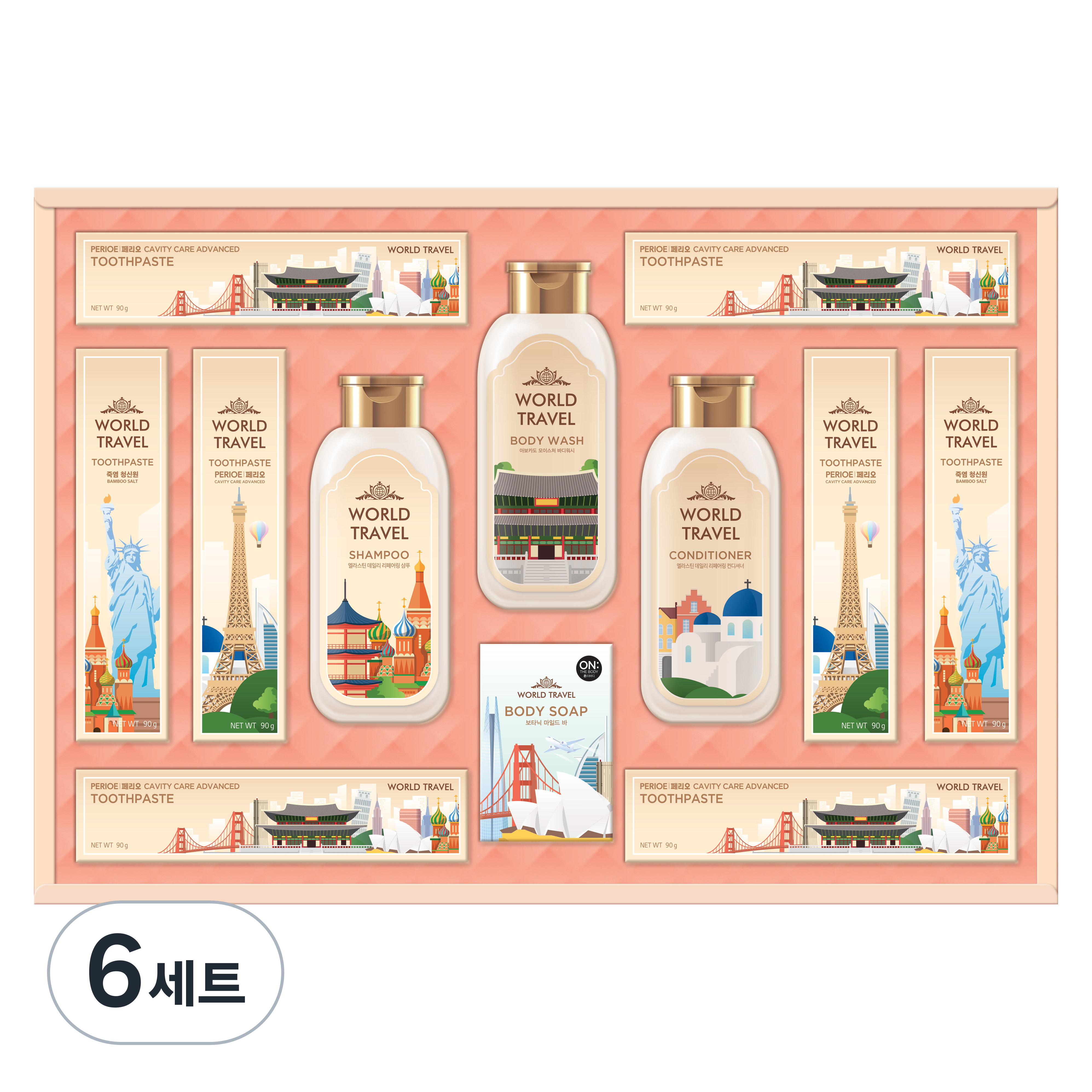 LG생활건강 월드트레블에디션 헤어바디케어 선물세트 + 쇼핑백 119,880원