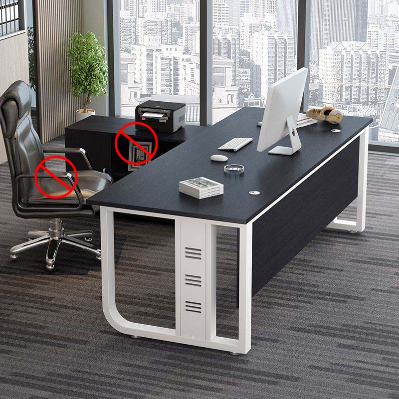 멀티수납 거실컴퓨터 대표 회장님 사무용 ㄱ자 사무실 서재 1인용 책상, 화이트(A) 176,000원