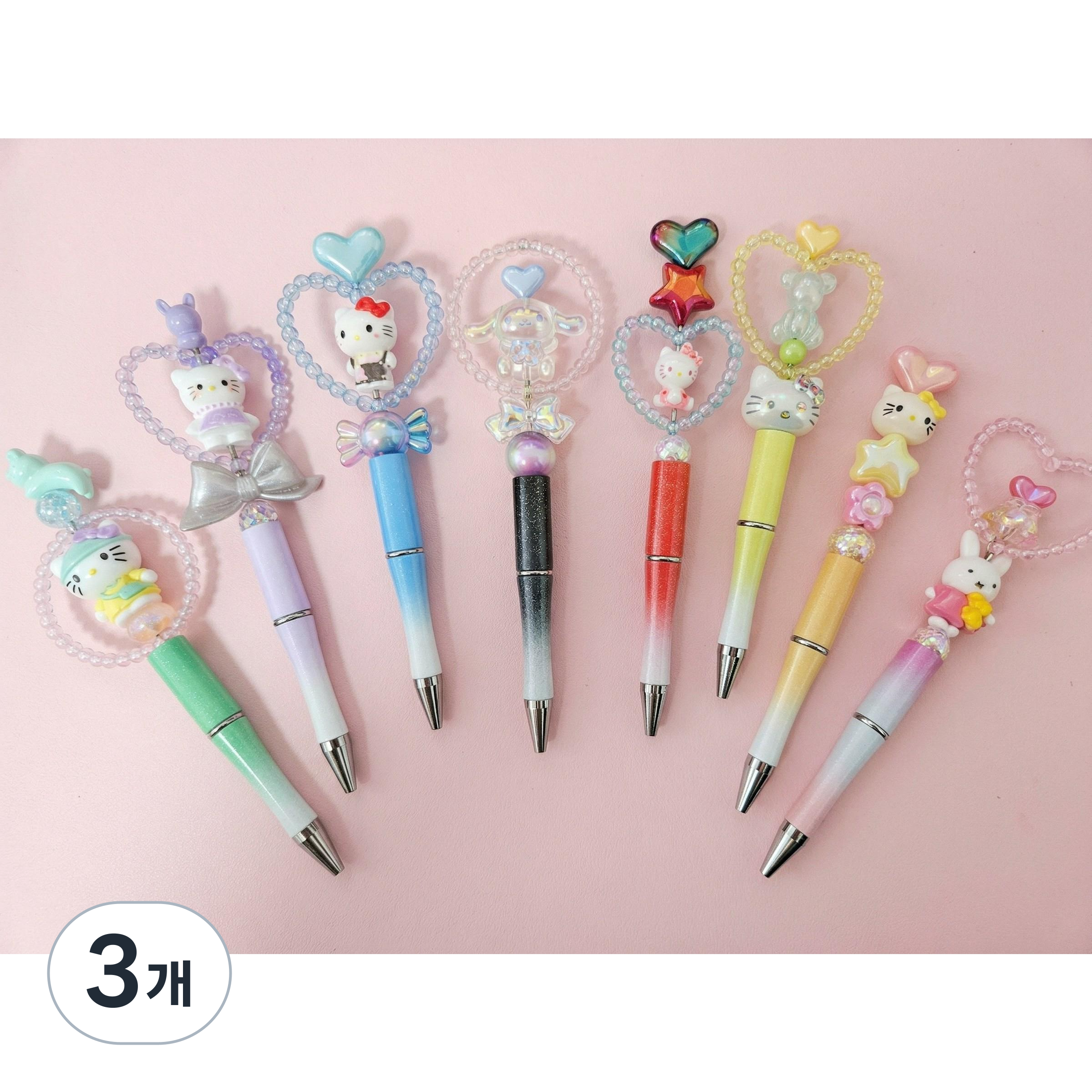 볼펜꾸미기 DIY(볼펜8개) /볼꾸 만들기세트(볼펜8개만들기)/, 3개, 펄그라데이션펜 8개세트 74,400원