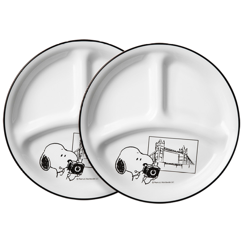 코렐 스누피앤찰리에디션 삼절접시소 2P, 혼합, 1세트 31,500원