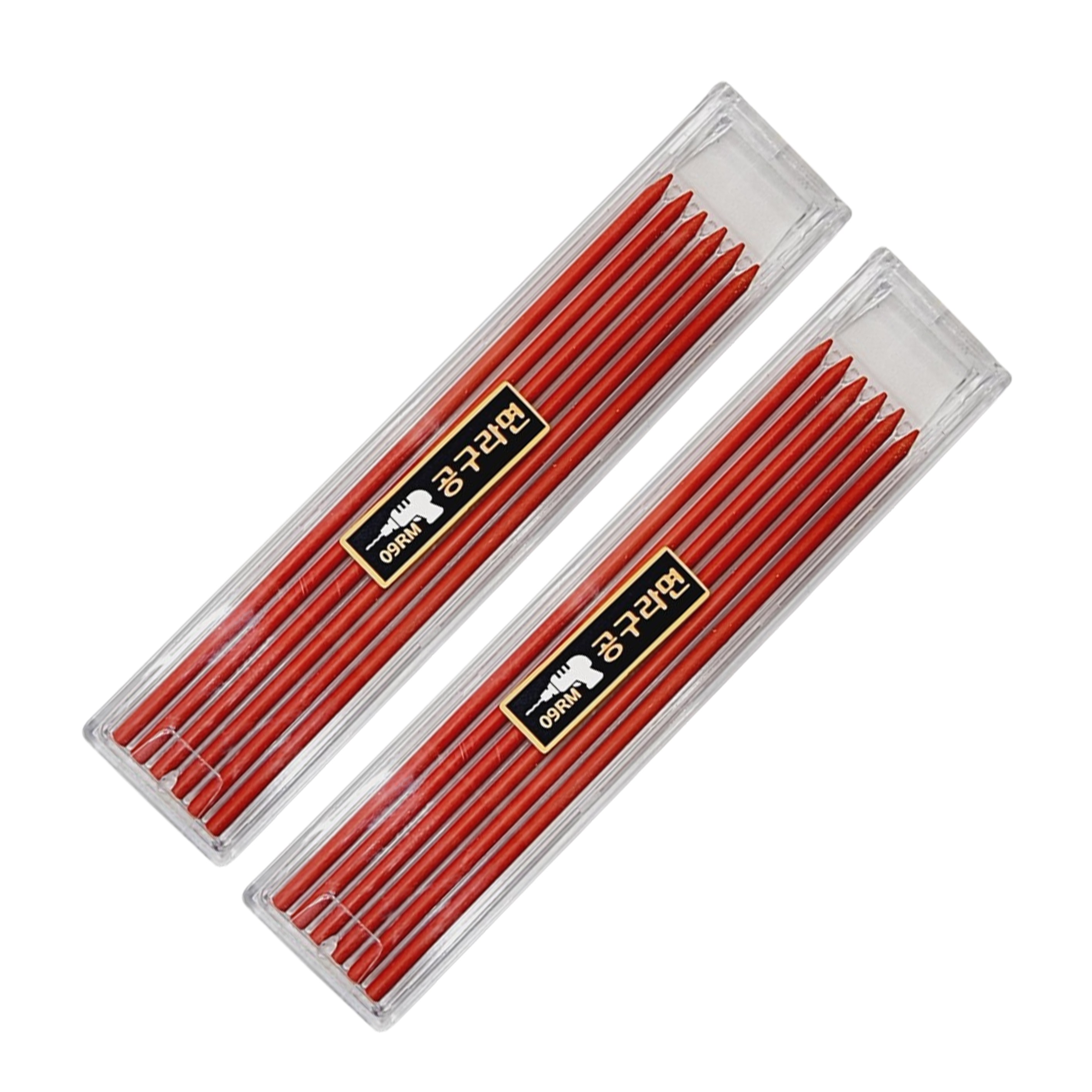 공구라면 ( 09RM ) 마킹펜심 목공펜 리필심 목공연필심 인테리어 펜슬심, 2개, 레드 3,600원