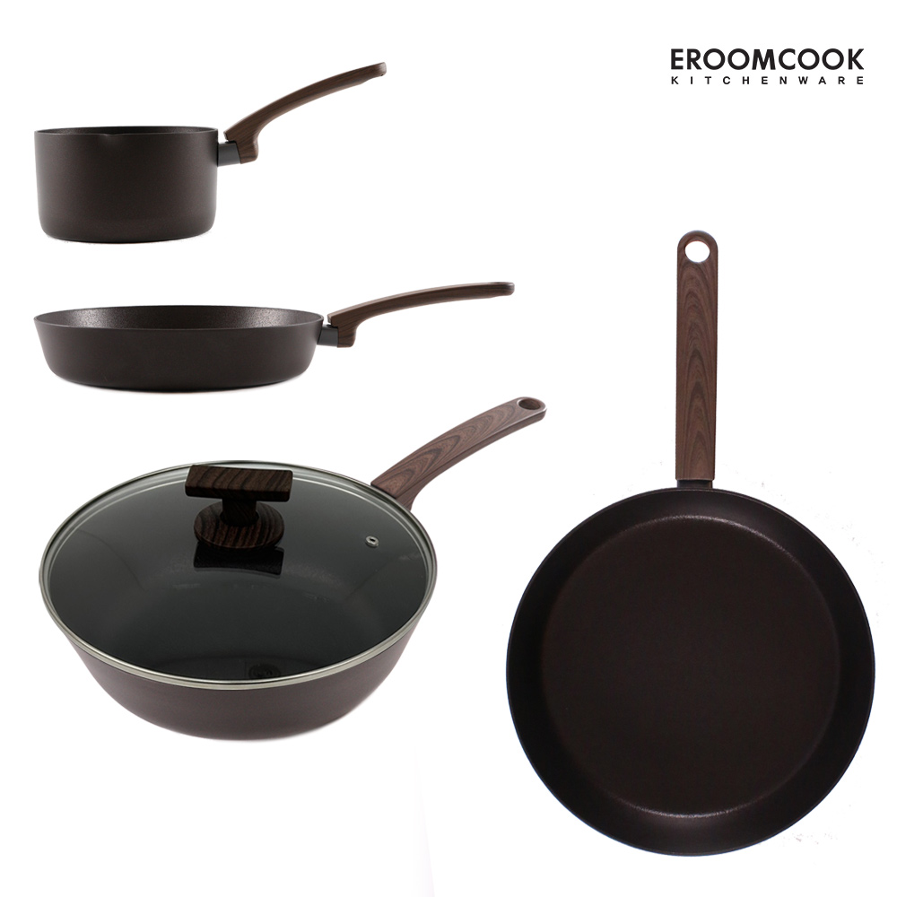 이룸쿡 브라운 이노블 5종세트 16밀크포트 24프라이팬 28프라이팬/궁중팬 28유리뚜껑, 1개 108,000원