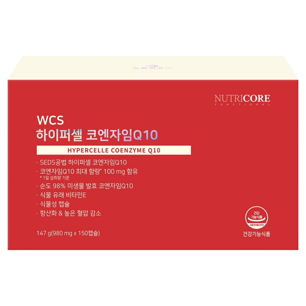뉴트리코어 하이퍼셀 코엔자임Q10 147g, 150정, 1개 101,000원